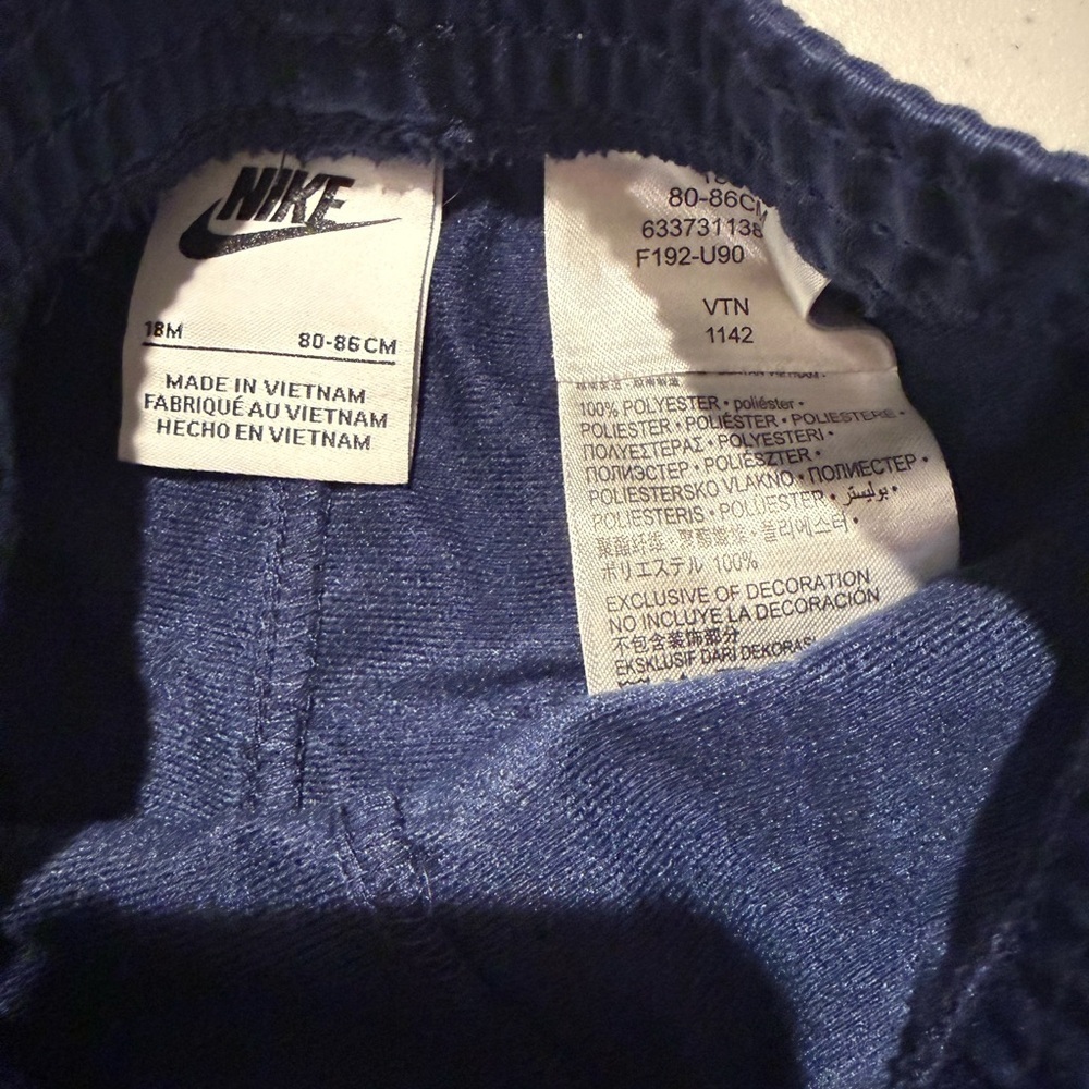 Nike Navy and Royal Blue Jogger Track Suit Set size 18M - Picture 7 of 7